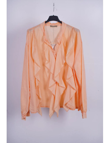 Camisa volantes naranja