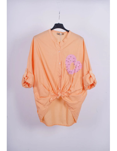 Camisa naranja Heart rose