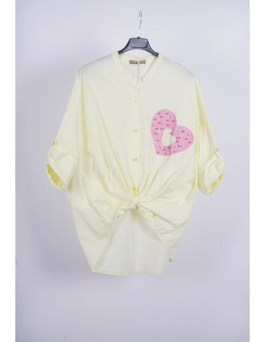 Camisa amarilla Heart rose