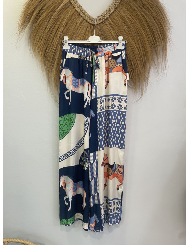 Pantalón horse azul