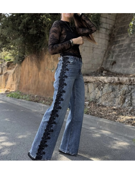 Pantalon encaje