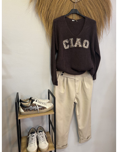 Jersey Ciao marron