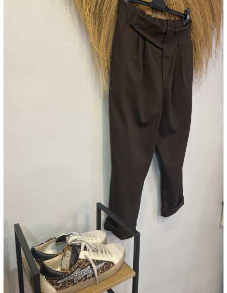 pantalon 158 marron