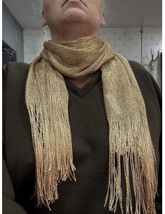 Bufanda dorada lurex
