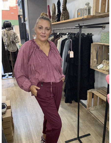 pantalon 158 granate