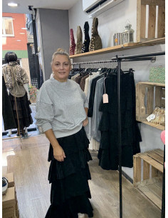 Sudadera brillo gris 2