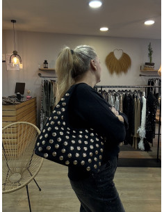 tachas serraje negro