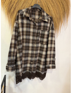 Camisa leñador marrón 2