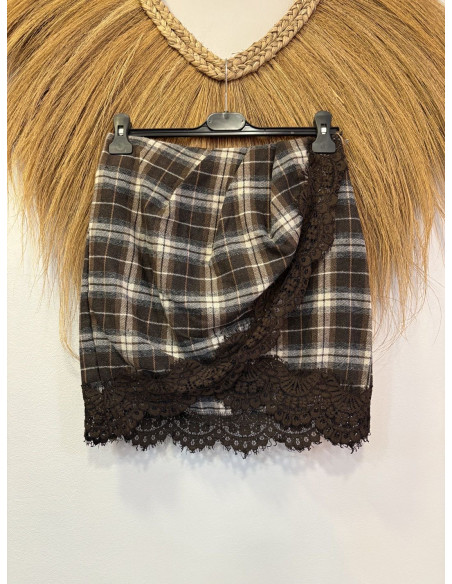 falda leñador marron