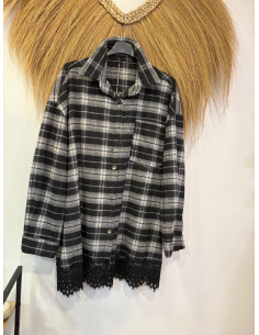 Camisa leñador gris 2