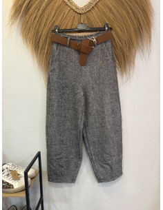 pantalon espiga negro