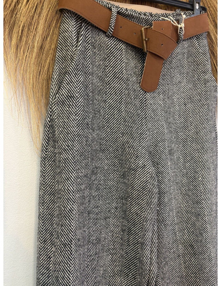 pantalon espiga negro