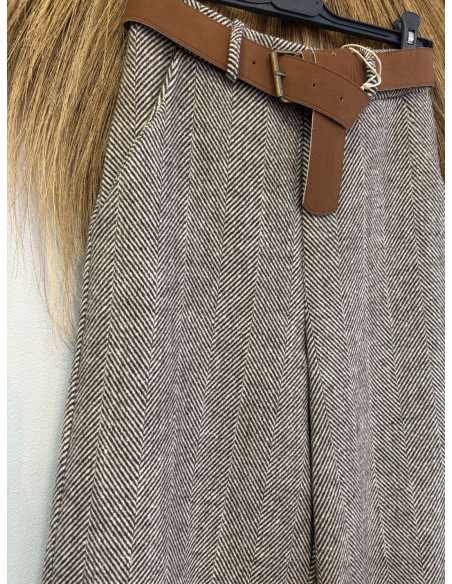 pantalon espiga marron