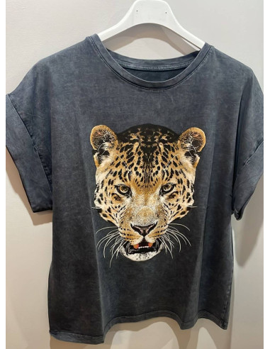 Camiseta Tigre gris Twenty - Combina estilo y comodidad.